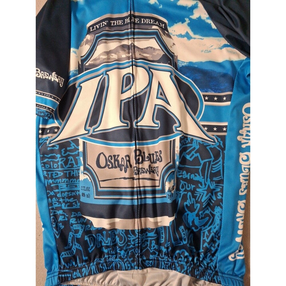 Starlight Cycling Jersey Mens L Breathable Full Zip Active Club Graphic Print - Picture 2 of 8